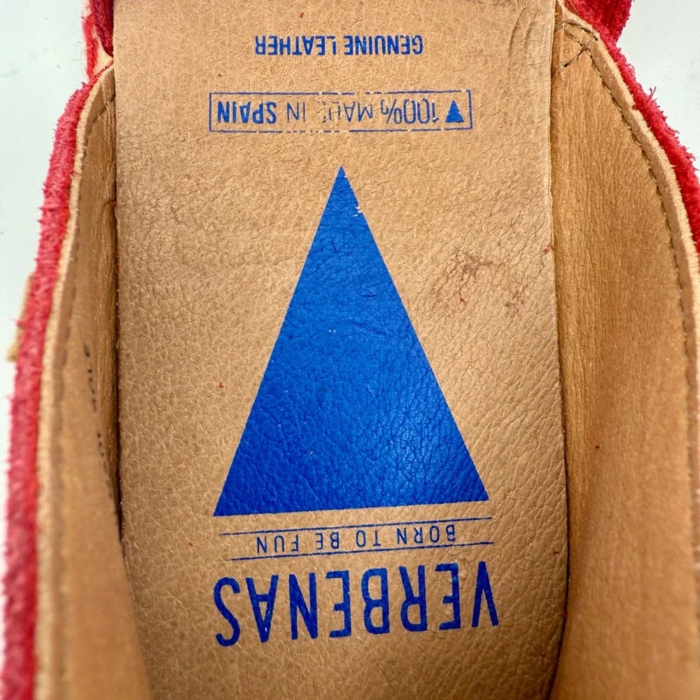 Red Women’s Espadrilles Slip-Ons - Suede Casual Flats